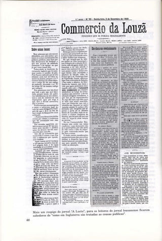 Commercio da Louzã - 500 dias até à República