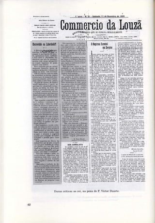 Commercio da Louzã - 500 dias até à República
