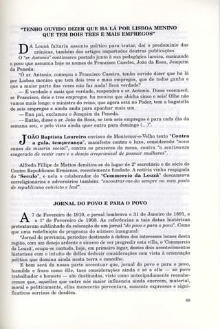 Commercio da Louzã - 500 dias até à República