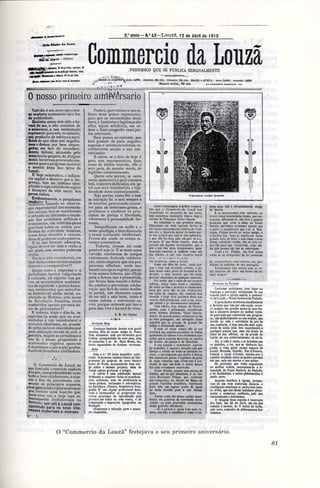 Commercio da Louzã - 500 dias até à República