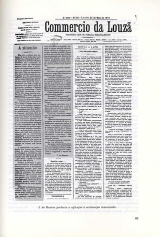 Commercio da Louzã - 500 dias até à República