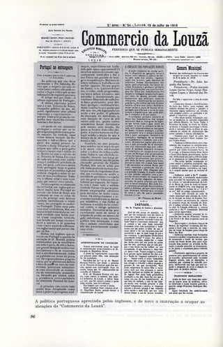 Commercio da Louzã - 500 dias até à República