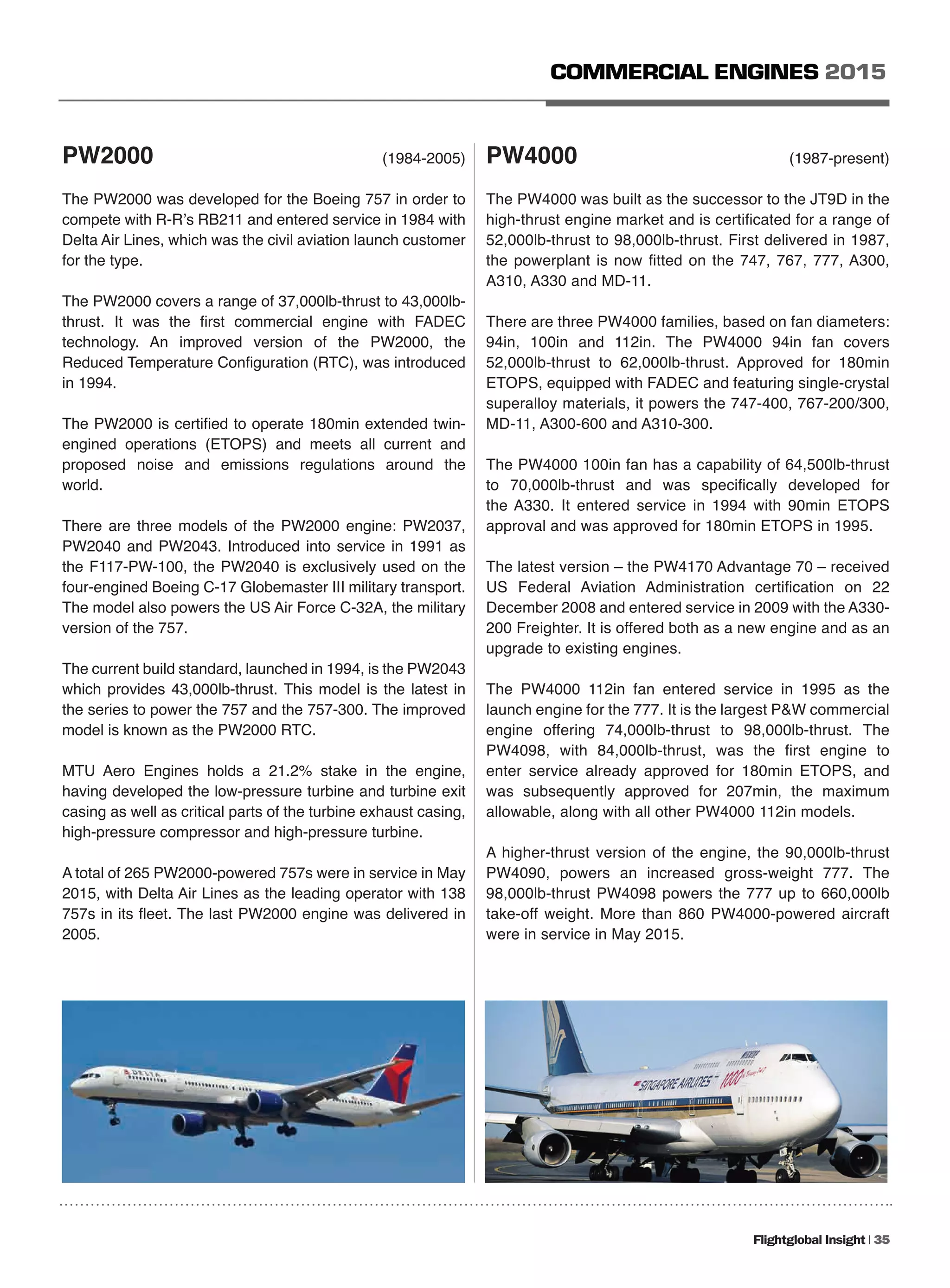 Commercial Engines 2015 | PDF