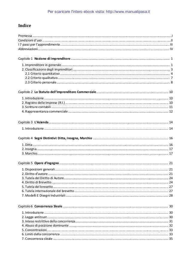 Diritto Commerciale Vol1 67pag 35 Domande D Esame Schemi Per Il