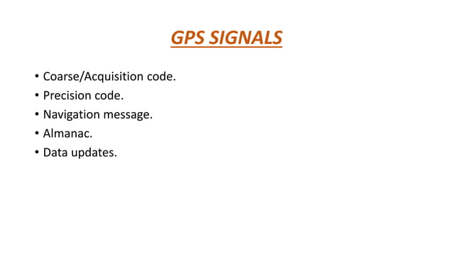 GPS ppt. | PPTX | Auto Navigation Systems | Auto Technology