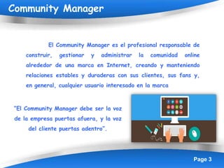 Comminity Manager
