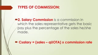 COMMISSION and COMPENSATION presentation | PPTX