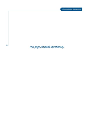 64
Commissioning Management
This page left blank intentionally
 