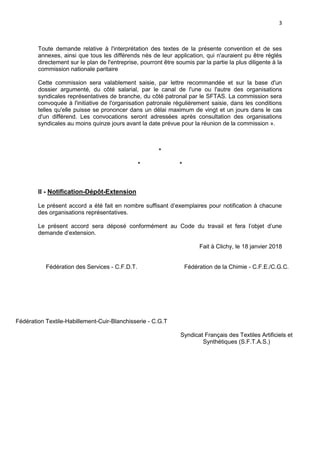 3
Toute demande relative à l'interprétation des textes de la présente convention et de ses
annexes, ainsi que tous les dif...