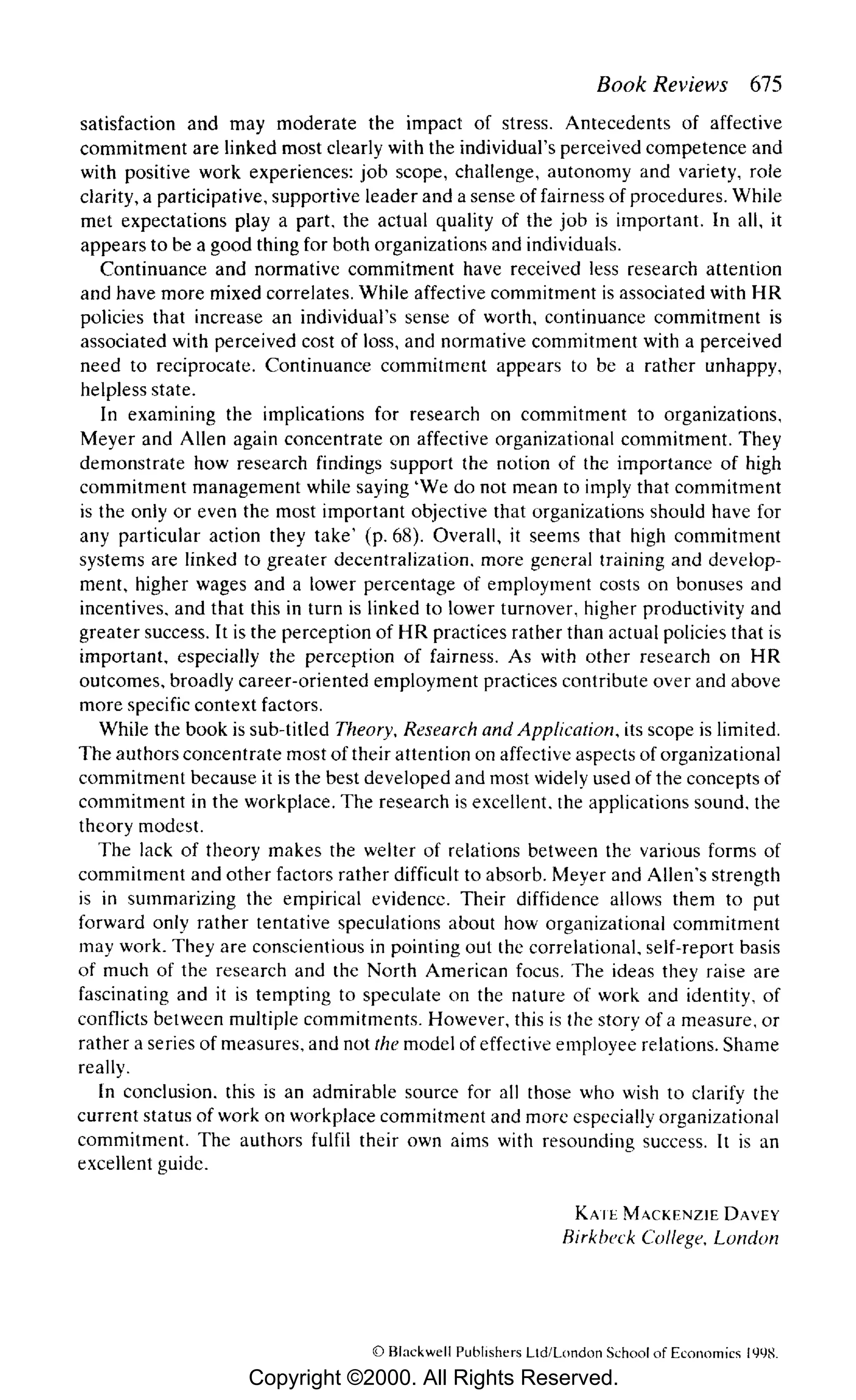 Organizational Behavior