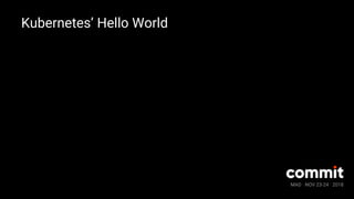 MAD · NOV 23-24 · 2018
Kubernetes’ Hello World
 