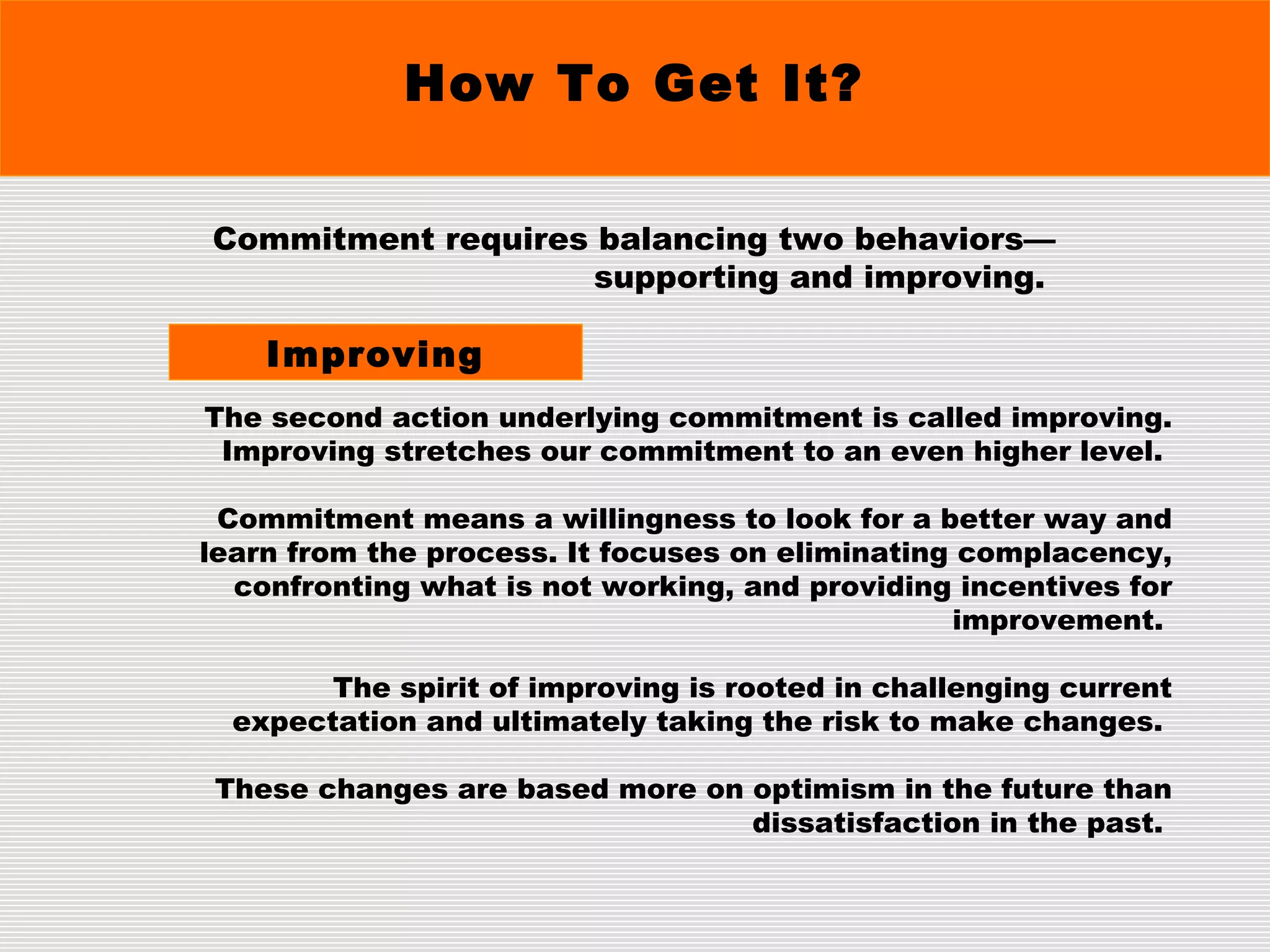 Commitment | PPT