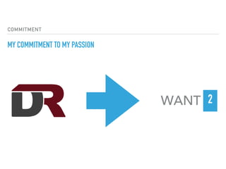 COMMITMENT
MY COMMITMENT TO MY PASSION
WANT 2
 