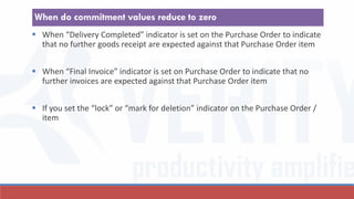 Commitment Number Invoice Commitment management in sap | PDF