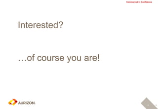 6
Commercial In Confidence
Interested?
…of course you are!
6
 