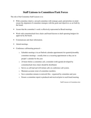 Committee liaisons intro packet 2-11 | PDF