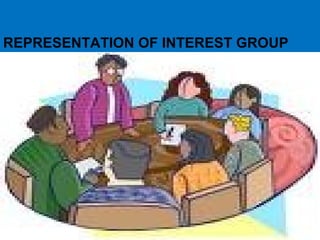 REPRESENTATION OF INTEREST GROUP
 