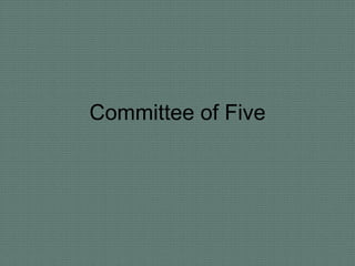 Committee of Five 