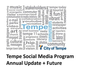 Tempe Social Media ProgramAnnual Update + Future 