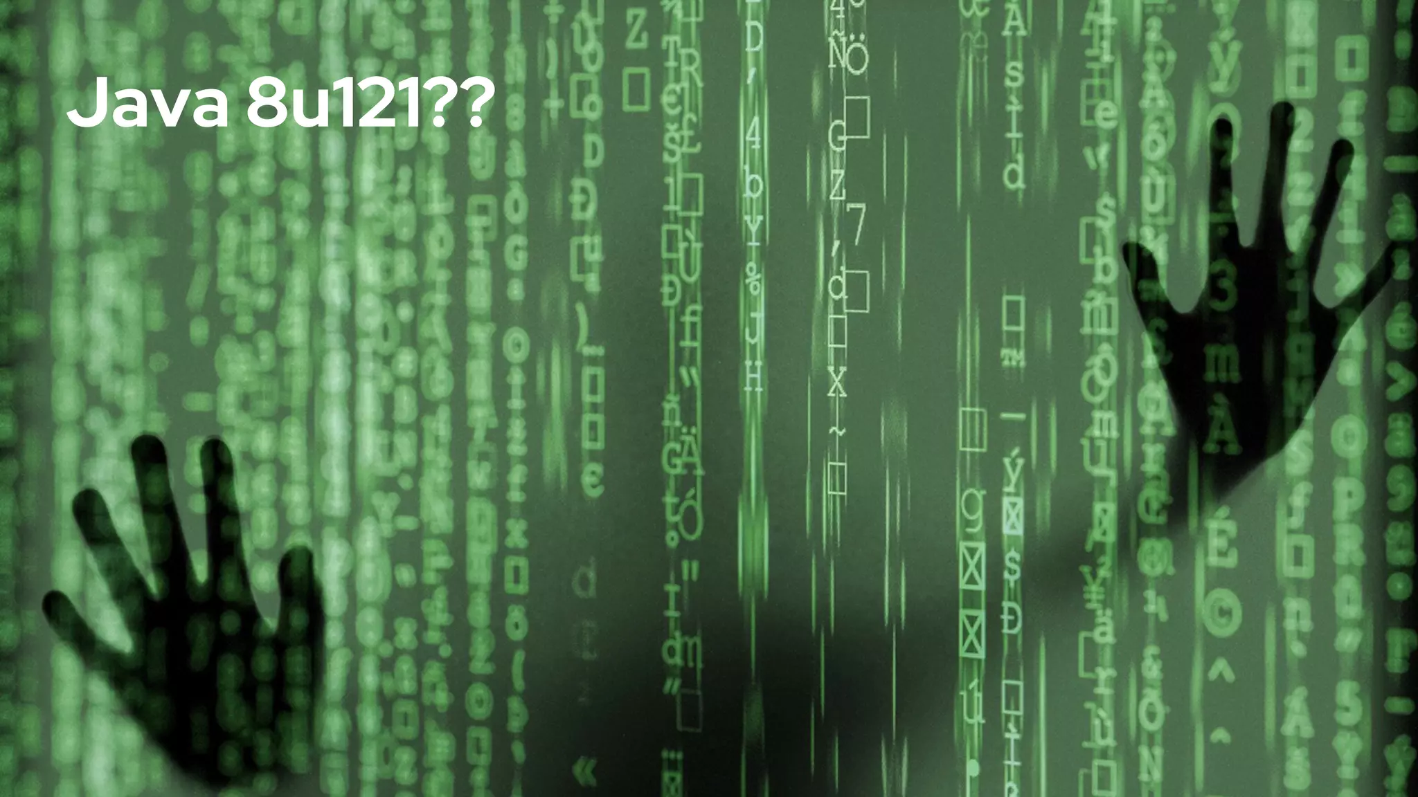 Java 8u121??
 