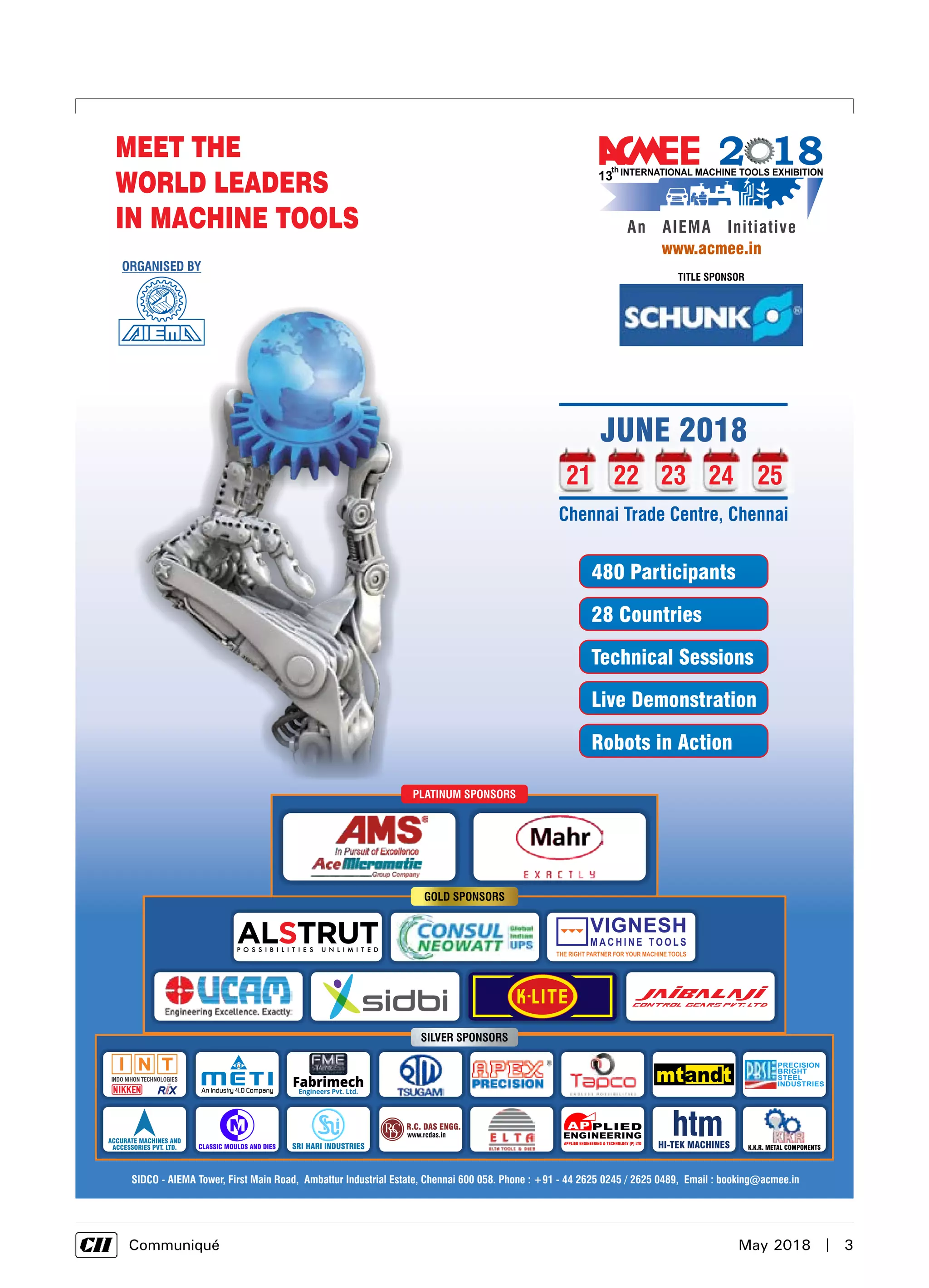      Communiqué	 May 2018  |  3
 