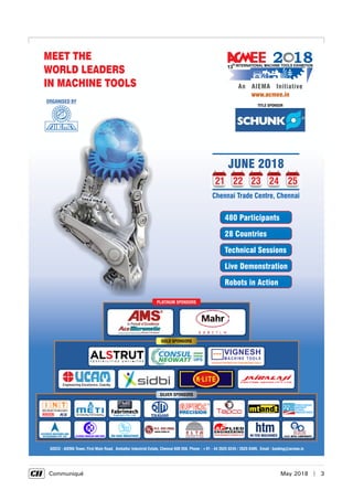      Communiqué	 May 2018  |  3
 