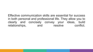 basic communication skills | PPTX