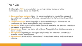 basic communication skills | PPTX