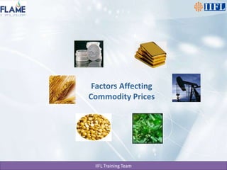 Factors Affecting Commodity Prices 
