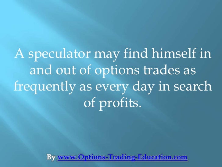 Commodity futures options trading