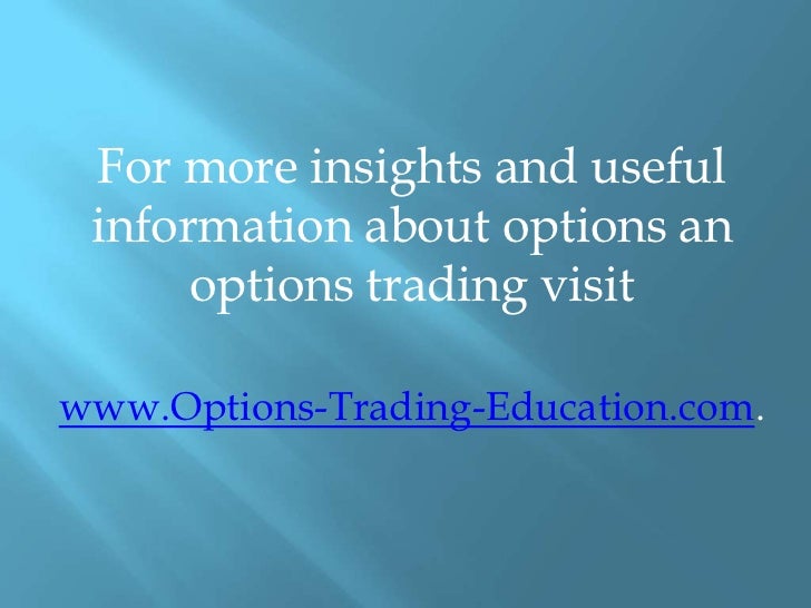 Commodity futures options trading
