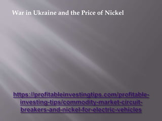 Commodity Market Circuit Breaker and Nickel for Electric Vehicles