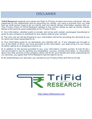 http://www.trifidresearch.com
DISCLAIMER
 
