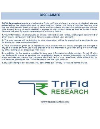 WWW.TRIFIDRESEARCH.COM
DISCLAIMER
 