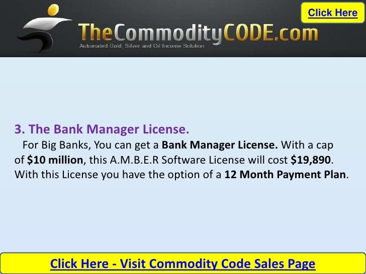 Silver Commodity Trading The Commodity Code Amber Software