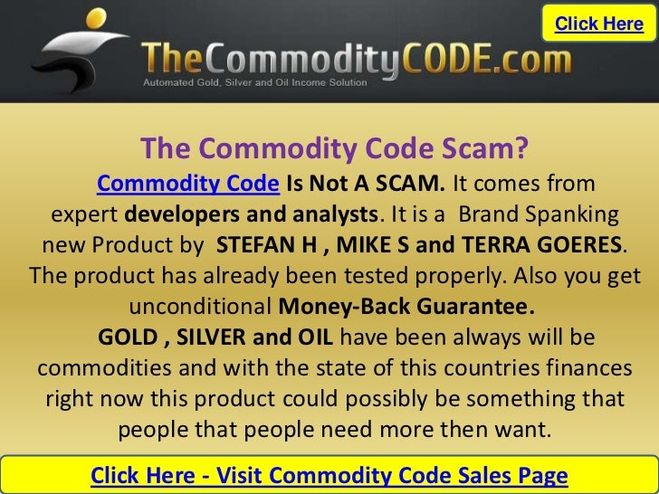 The Commodity Code review