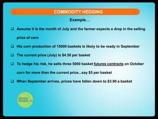 Commodity hedging | PPTX