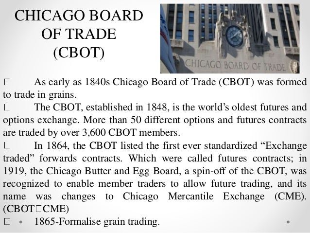 Chicago board of trade corn options