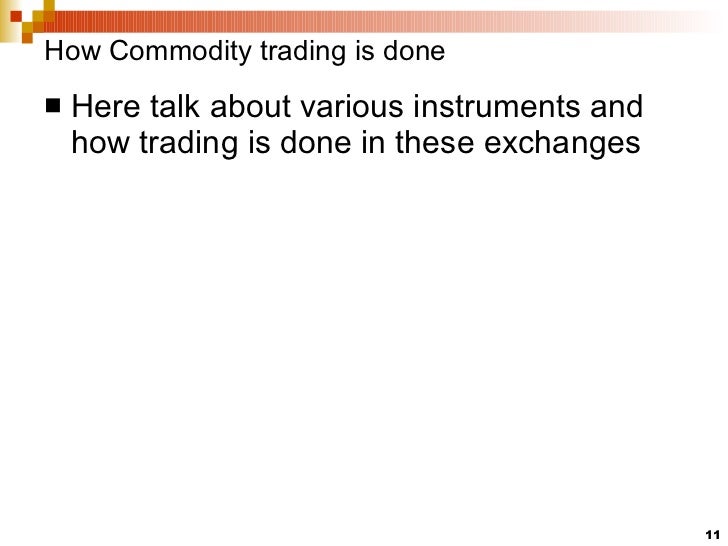 Commodity options trading in india