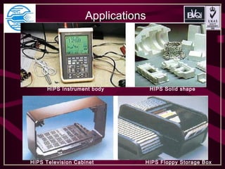     Applications  
HIPS Television Cabinet HIPS Floppy Storage Box
HIPS Instrument body HIPS Solid shape
 