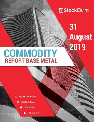COMMODITY
REPORT BASE METAL
31
August
2019
 