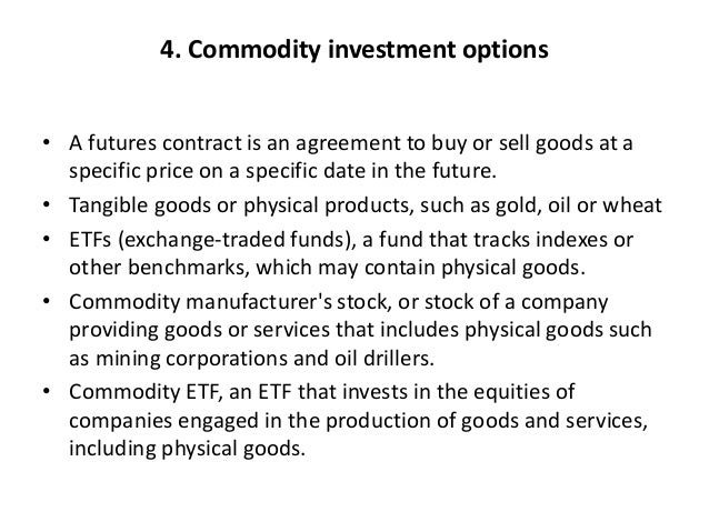 Commodity Trading Investment Strategies | PPTX