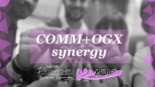 COMM+OGX
synergy
 