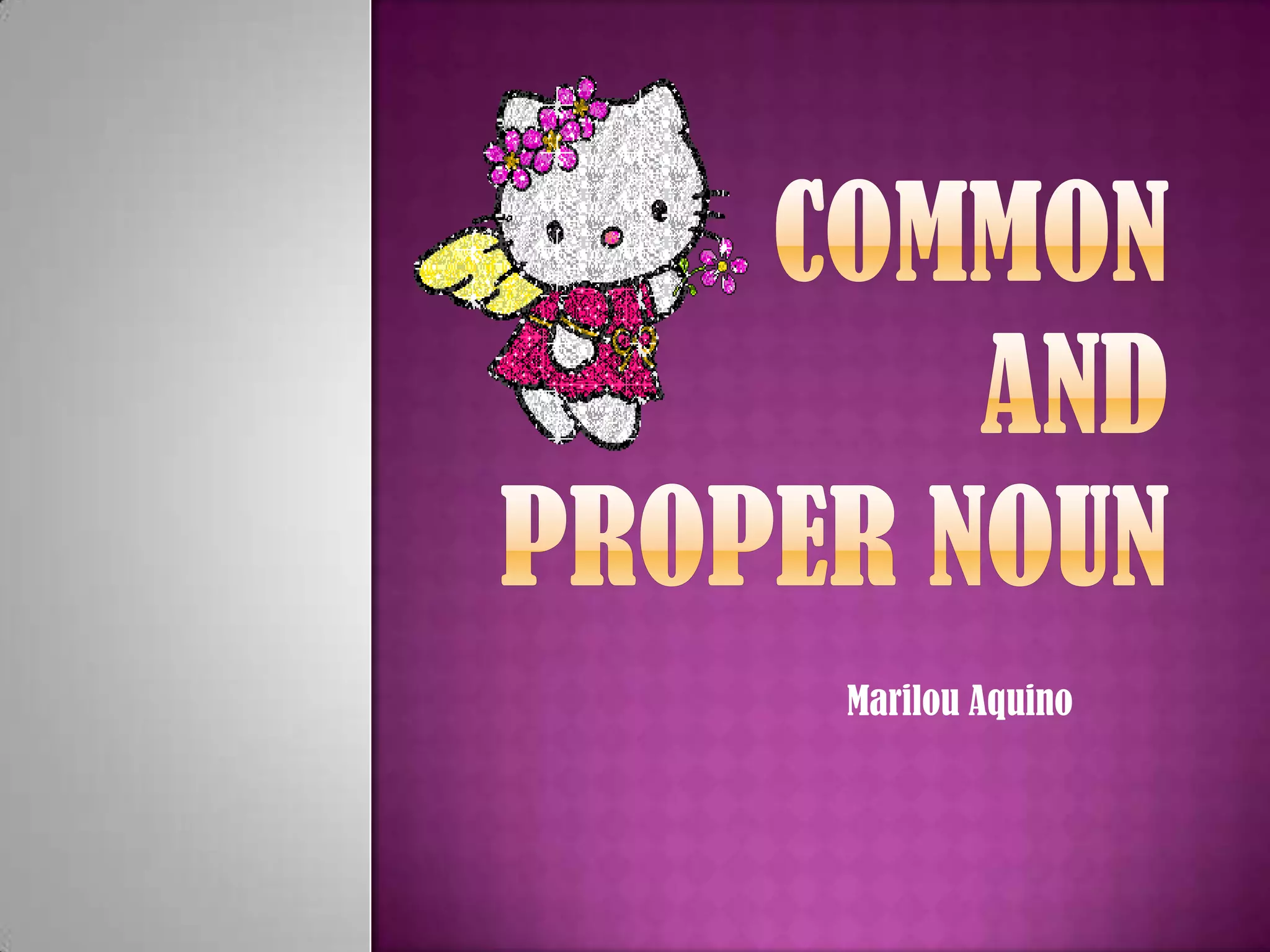 Common vs Proper Nouns Explained PPT