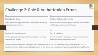 Common-Functional-Challenges-in-SAP-C4C-and-Solutions | PPTX