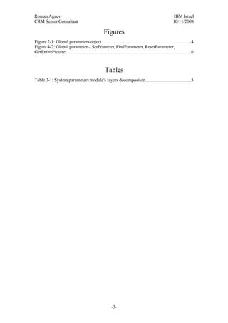 Common Global Parameters