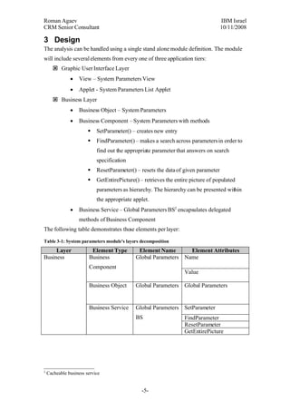 Common Global Parameters
