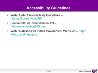 Accessibility Guidelines ,[object Object],[object Object],[object Object]