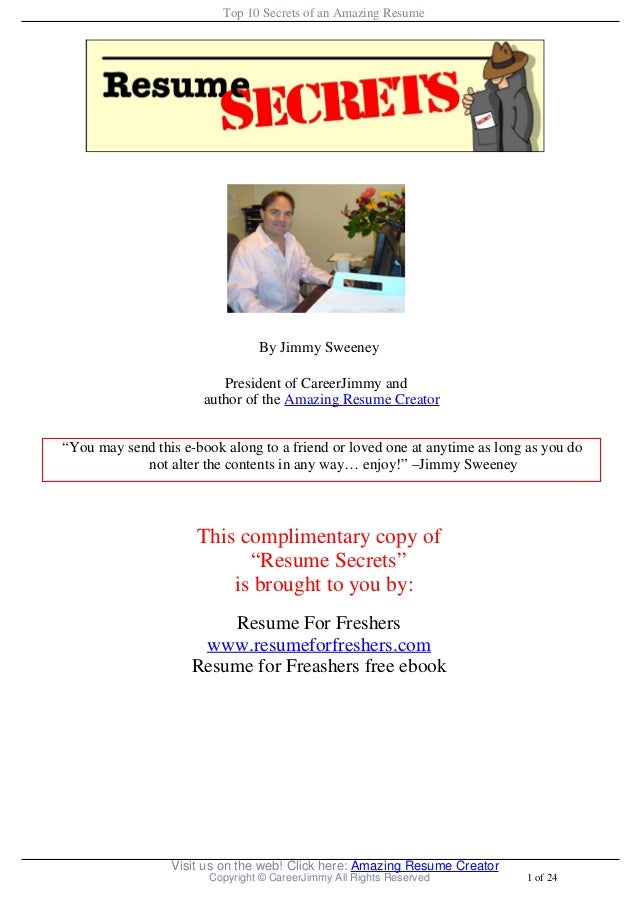 jimmy sweeney cover letters