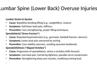 Common acute and overuse injuries of spine.pptx